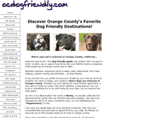 Tablet Screenshot of ocdogfriendly.com